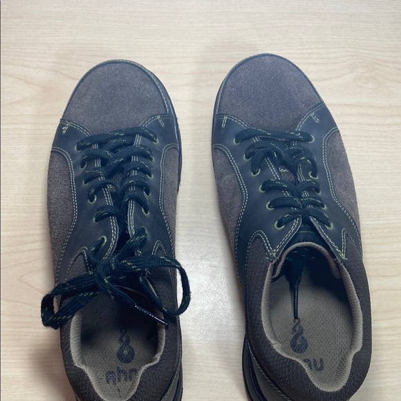 Ahnu Balboa Black and Brown Sneakers with Durable Rubber Sole - Picture 4 of 10